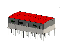 File revit kiến trúc kết cấu nhà xưởng sản xuất bia 15x18m