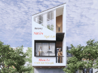 File revit kiến trúc thiết kế nhà 2 tầng 4x31m, kết hợp kinh doanh quán cafe