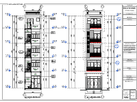 File REVIT nhà dân 4 tầng 3.85x24m