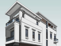 nhà mặt phố,nhà phố 4 x 17m,File revit nhà lệch tầng,bản vẽ revit nhà phố,revit nhà 3 tầng