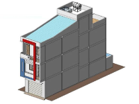 File revit nhà ống 3 tầng với diện tích 5x18m