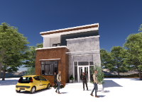File revit nhà phố 2 tầng 8x12m