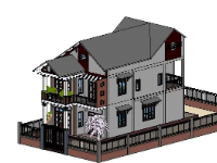 File revit Nhà phố 2 tầng kích thước 7x17m