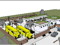 sân thể thao,trường học,revit trường học,trường