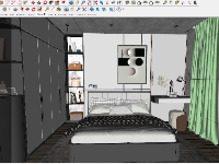 File Sketchup 2 mẫu phòng ngủ