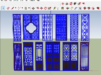 cửa nhôm huyndai,cửa nhôm TungKang,sketchup cửa nhôm,Su cửa chính cnc,File CNC cửa sketchup