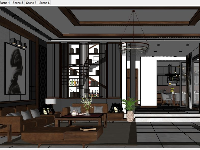 nội thất phòng khách,Sketchup bếp,nội thất phòng bếp,Sketchup phòng khách bếp,phòng khách bếp