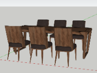 File sketchup bàn ghế ăn mới nhất 2023