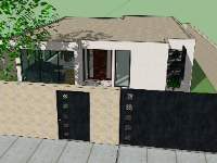 biệt thự sketchup,sketchup biệt thự 1 tầng,biệt thự  tầng,sketchup biệt thự