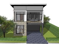 biệt thự 2 tầng,biệt thự sketchup,File sketchup biệt thự 2 tầng,mẫu biệt thự 2 tầng