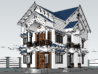 biệt thự sketchup,File su 2 tầng,sketchup biệt thự,File sketchup biệt thự 2 tầng,biệt thự 2 tầng,sketchup biệt thự 2 tầng