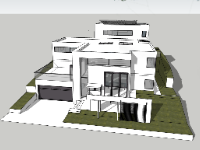 File sketchup biệt thự villa nghỉ dưỡng kích thước 17.8x21m