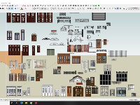 File sketchup các mẫu cửa và các chi tiết công trình