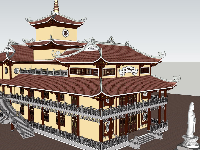 File sketchup chùa Từ Nguyên