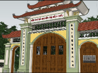 cổng đền thờ,cổng sketchup,File sketchup cổng,đền thờ