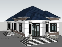 File sketchup biệt thự 1 tầng,Model sketchup biệt thự 1 tầng,Bản vẽ sketchup biệt thự 1 tầng,Mode su biệt thự 1 tầng,Biệt thự 1 tầng 8x17m,Model su biệt thự 1 tầng