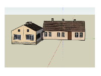 File sketchup mẫu nhà 1 tầng đơn giản và độc đáo