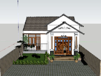 file sketchup nhà cấp 4,model sketchup nhà cấp 4,file 3d sketchup nhà cấp 4,sketchup nhà cấp 4 mái nhật,sketchup nhà cấp 4 10x11.6m