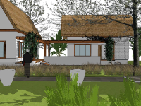 File sketchup mẫu nhà ở nông thôn