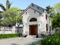 File sketchup Nhà cấp 4 có gác lửng 6x15m