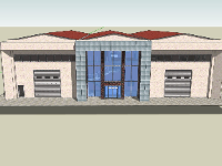 File sketchup nhà kèm kho