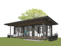 File sketchup nhà nghỉ tạm,model sketchup nhà nghỉ tạm,sketchup nhà nghỉ tạm