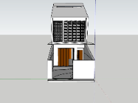 File sketchup nhà phố 2 tầng 5x15m