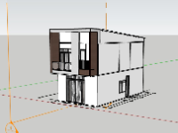 Nhà phố 2 tầng,Nhà 2 tầng,su nhà phố,sketchup nhà phố