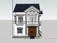 nhà phố 2 tầng,su nhà phố,sketchup nhà phố,su nhà phố 2 tầng,sketchup nhà phố 2 tầng