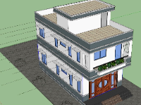 File sketchup Nhà phố 2 tầng,sketchup Nhà phố 2 tầng,Model sketchup Nhà phố 2 tầng,Sketchup nhà phố 2 tầng,3D Sketchup nhà phố 2 tầng,Model su Nhà phố 2 tầng