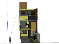 File sketchup Nhà phố 3 tầng 5x25m