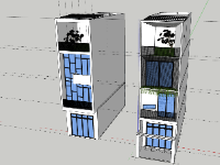 File sketchup nhà phố 4 tầng 4x12m