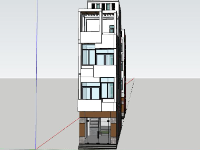 Nhà phố 4 tầng,file sketchup nhà phố 4 tầng,sketchup nhà phố 4 tầng,nhà phố 4 tầng file sketchup,nhà phố 4 tầng model su