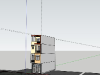 File sketchup nhà phố 4 tầng 5x16m