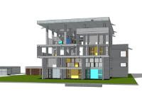 File sketchup nhà Shodhan - Le Corbusier