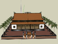 File sketchup Nhà thờ họ 24.7x15m