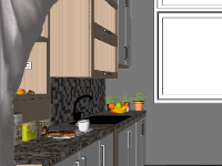 nội thất nhà bếp,sketchup nội thất bếp,file sketchup nội thất nhà bếp,nhà bếp 3dsu