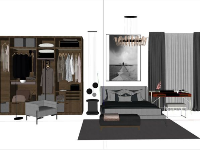 File sketchup nội thất phòng ngủ model 3d đẹp nhất