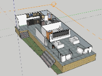 File sketchup nội thất tầng 1