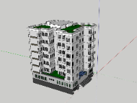 File sketchup phối cảnh chung cư