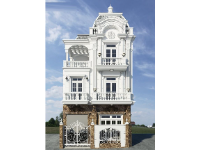 File sketchup phối cảnh nhà phố 3 tầng tân cổ điển