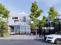 File Sketchup quán cafe cực đep 2019