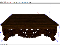 File sketchup Sập gụ kích thước 25x26.5m