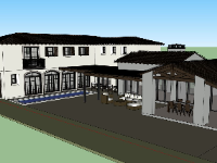 File sketchup thiết kế biệt thự 2 tầng đẹp nhất