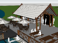 file sketchup nhà hàng,sketchup nhà hàng đẹp,mẫu su nhà hàng