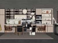 File sketchup thiết kế nội thất phòng bếp