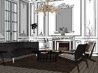 nội thất phòng khách,model sketchup phòng khách,phòng khách hiện đại,mẫu sketchup phòng khách