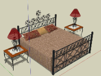 File sketchup thiết kế nội thất phòng ngủ 3d