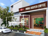 File sketchup thiết kế quán cafe 6.4x12m model su