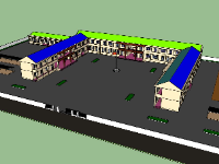 File sketchup thiết kế trường tiểu học